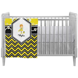 Buzzing Bee Crib Comforter / Quilt (Personalized)