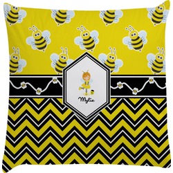 Buzzing Bee Decorative Pillow Case (Personalized)
