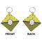 Buzzing Bee Diamond Keychain (Front + Back)