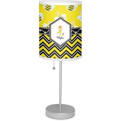 Buzzing Bee 7" Drum Lamp with Shade Linen (Personalized)