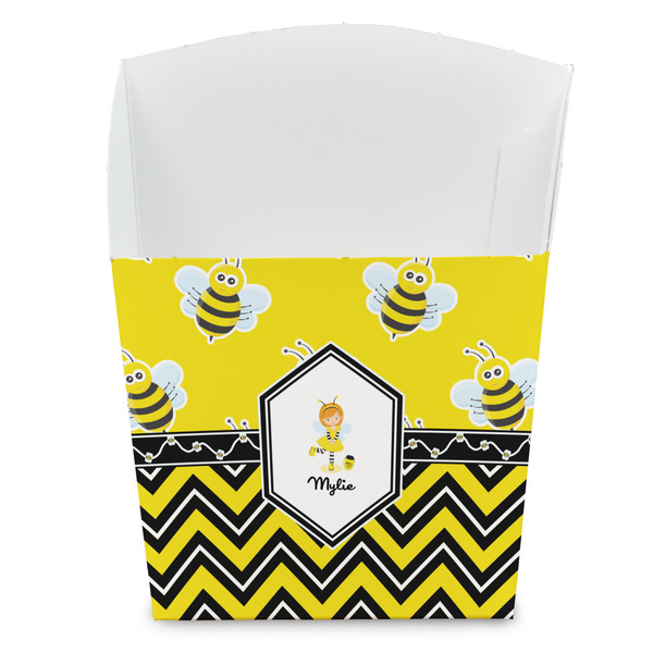 Custom Buzzing Bee French Fry Favor Boxes (Personalized)