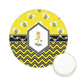 Buzzing Bee Printed Cookie Topper - 2.15" (Personalized)