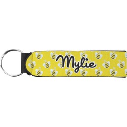 Buzzing Bee Neoprene Keychain Fob (Personalized)