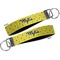 Buzzing Bee Key-chain - Metal and Nylon - Front and Back