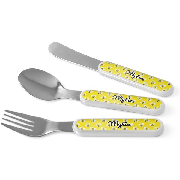 Custom Buzzing Bee Kid's Flatware (Personalized)