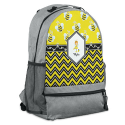 Buzzing Bee Backpack - Grey (Personalized)