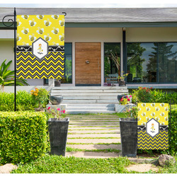 Buzzing Bee Large Garden Flag - Single Sided (Personalized)