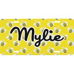 Buzzing Bee Front License Plate (Personalized)