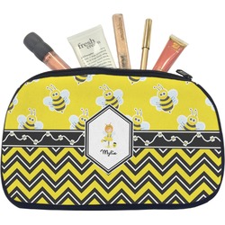 Buzzing Bee Makeup / Cosmetic Bag - Medium (Personalized)