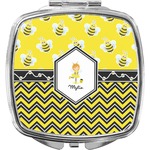 Buzzing Bee Compact Makeup Mirror (Personalized)