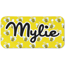 Buzzing Bee Mini/Bicycle License Plate (2 Holes) (Personalized)