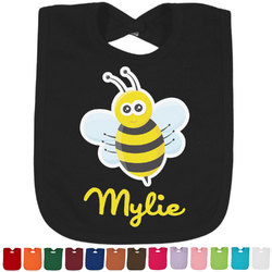 Buzzing Bee Cotton Baby Bib (Personalized)