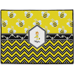 Buzzing Bee Door Mat - 24"x18" (Personalized)