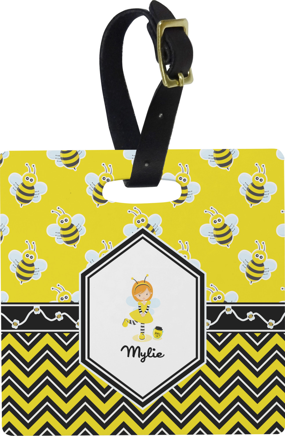 bee luggage tag