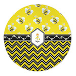 Buzzing Bee 5' Round Indoor Area Rug (Personalized)