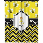 Buzzing Bee Extra Long Shower Curtain - 70"x84" (Personalized)