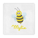 Buzzing Bee Standard Decorative Napkins (Personalized)