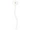 Buzzing Bee White Plastic 7" Stir Stick - Oval - Single Stick