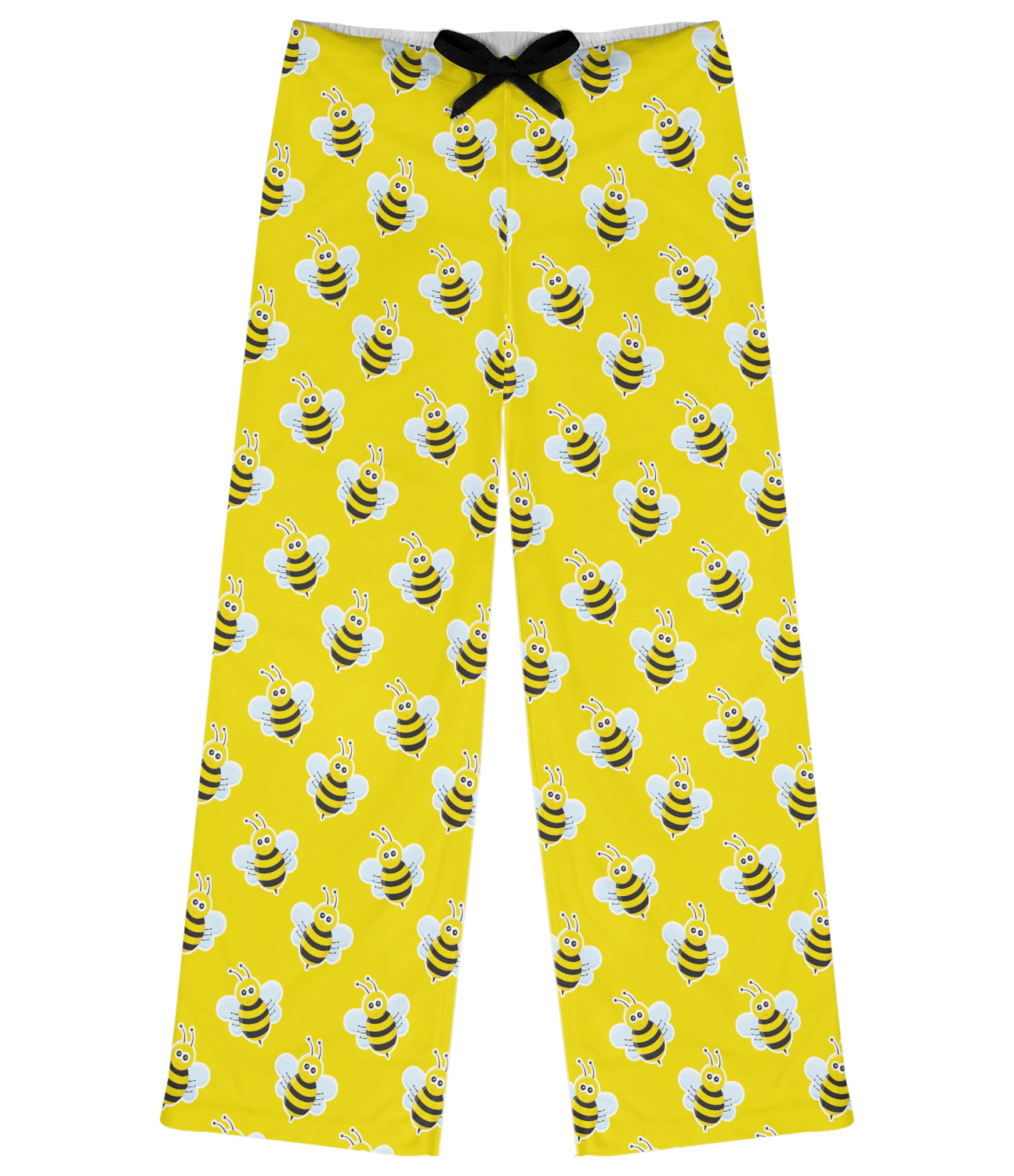 Buzzing Bee Design Custom Womens Pajama Pants