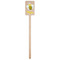 Buzzing Bee Wooden 6.25" Stir Stick - Rectangular - Single Stick