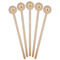 Buzzing Bee Wooden 7.5" Stir Stick - Round - Fan View