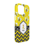 Buzzing Bee iPhone Case - Plastic - iPhone 13 Pro (Personalized)