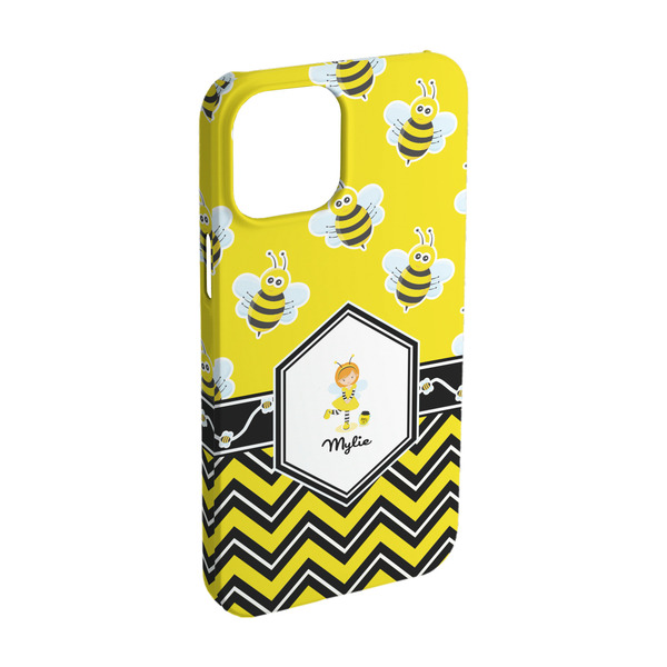 Custom Buzzing Bee iPhone Case - Plastic - iPhone 15 (Personalized)