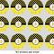 Honeycomb, Bees & Polka Dots 1" Multipurpose Round Labels - Sheet