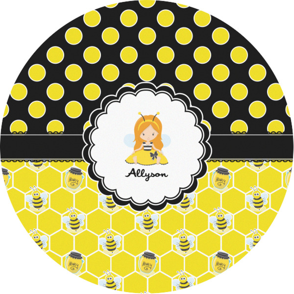 Custom Honeycomb, Bees & Polka Dots Multipurpose Round Labels - 1" (Personalized)