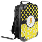 Honeycomb, Bees & Polka Dots Kids Hard Shell Backpack (Personalized)