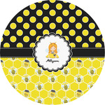 Honeycomb, Bees & Polka Dots Multipurpose Round Labels - 2" (Personalized)