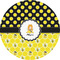 Honeycomb, Bees & Polka Dots 2" Multipurpose Round Labels - Single Sticker