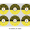 Honeycomb, Bees & Polka Dots 3" Multipurpose Round Labels - Sheet