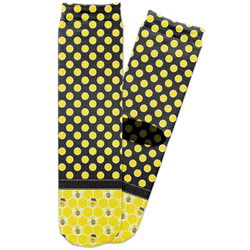 Honeycomb, Bees & Polka Dots Adult Crew Socks