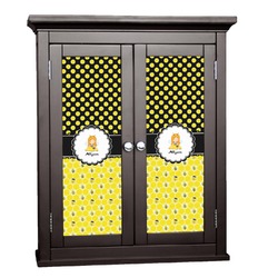 Honeycomb, Bees & Polka Dots Cabinet Decal - Small (Personalized)