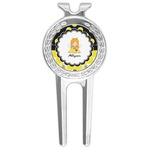 Honeycomb, Bees & Polka Dots Golf Divot Tool & Ball Marker (Personalized)