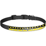 Honeycomb, Bees & Polka Dots Dog Collar - Large (Personalized)