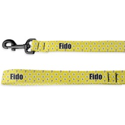 Honeycomb, Bees & Polka Dots Deluxe Dog Leash - 4 ft (Personalized)
