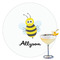 Honeycomb, Bees & Polka Dots Drink Topper - XLarge - Single with Drink