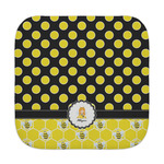 Honeycomb, Bees & Polka Dots Face Towel (Personalized)