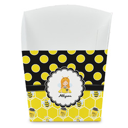 Honeycomb, Bees & Polka Dots French Fry Favor Boxes (Personalized)