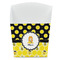 Honeycomb, Bees & Polka Dots French Fry Favor Box - Front View