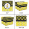 Honeycomb, Bees & Polka Dots Gift Boxes with Lid - Canvas Wrapped - XX-Large - Approval