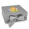 Honeycomb, Bees & Polka Dots Gift Boxes with Magnetic Lid - Silver - Front