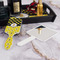 Honeycomb, Bees & Polka Dots Hair Brush - With Hand Mirror