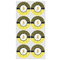 Honeycomb, Bees & Polka Dots Icing Circle - Medium - Set of 8