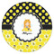 Honeycomb, Bees & Polka Dots Icing Circle - XSmall - Single