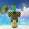 Honeycomb, Bees & Polka Dots Jersey Bottle Cooler - LIFESTYLE