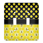 Honeycomb, Bees & Polka Dots Light Switch Cover (2 Toggle Plate)