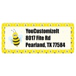 Honeycomb, Bees & Polka Dots Return Address Labels (Personalized)